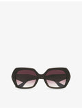 DITA irregular-frame acetate sunglasses - British product
