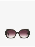 DITA irregular-frame acetate sunglasses - British product