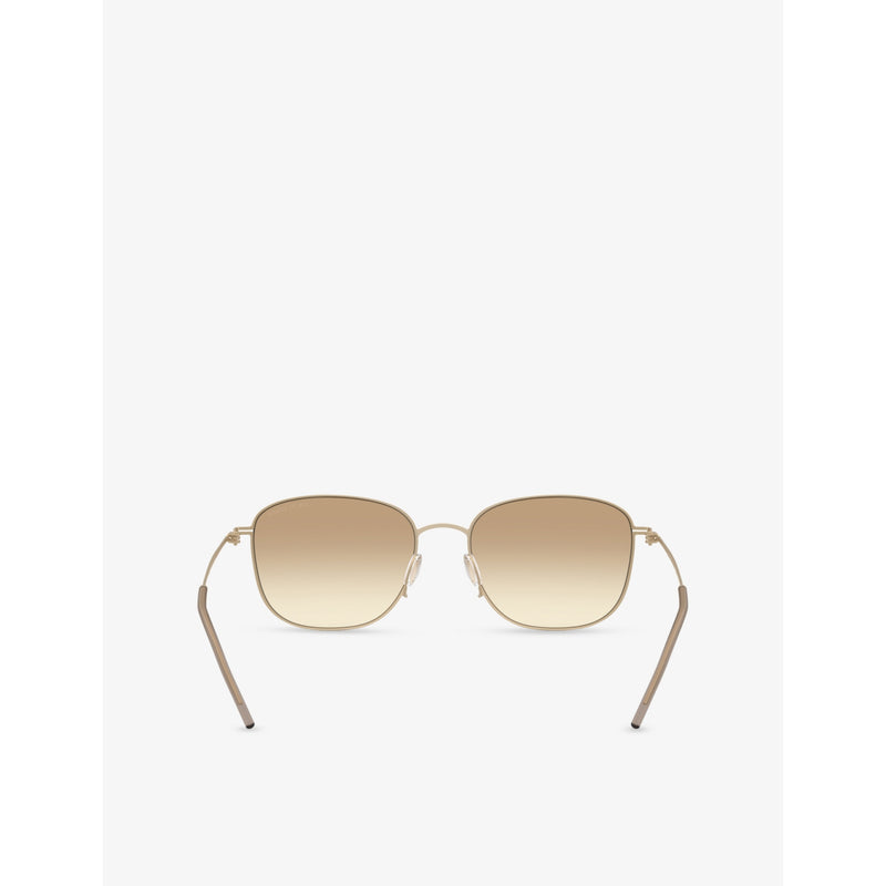Giorgio Armani AR6168 pillow-frame metal sunglasses (British brand)
