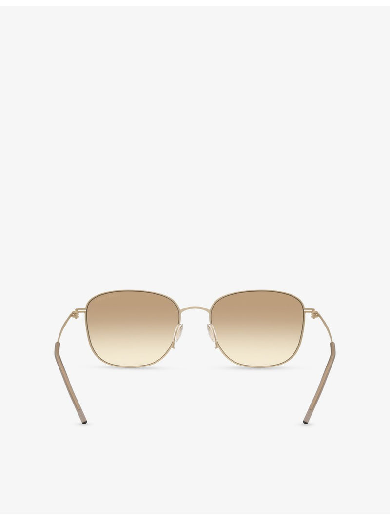 Giorgio Armani AR6168 pillow-frame metal sunglasses (British brand)