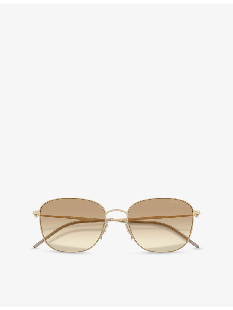 Giorgio Armani AR6168 pillow-frame metal sunglasses (British brand)