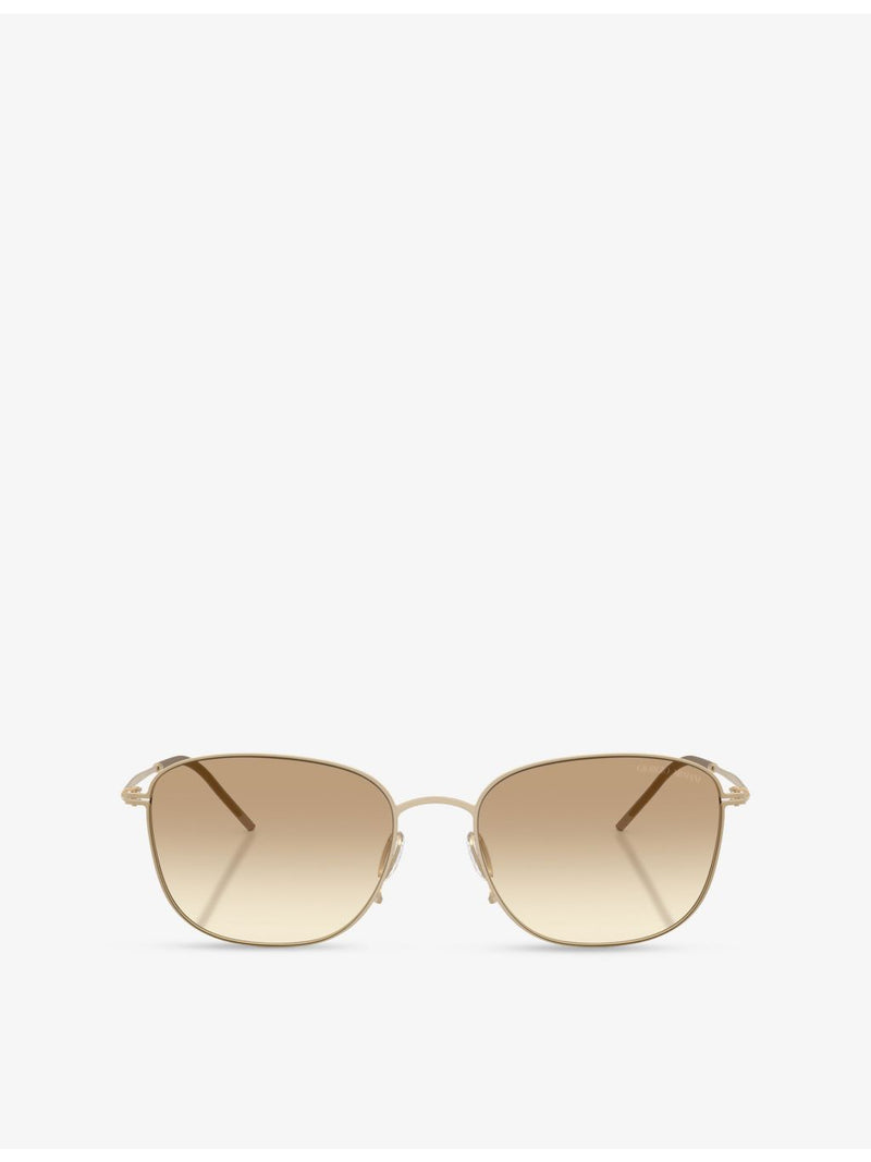 Giorgio Armani AR6168 pillow-frame metal sunglasses (British brand)