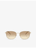 Giorgio Armani AR6168 pillow-frame metal sunglasses (British brand)