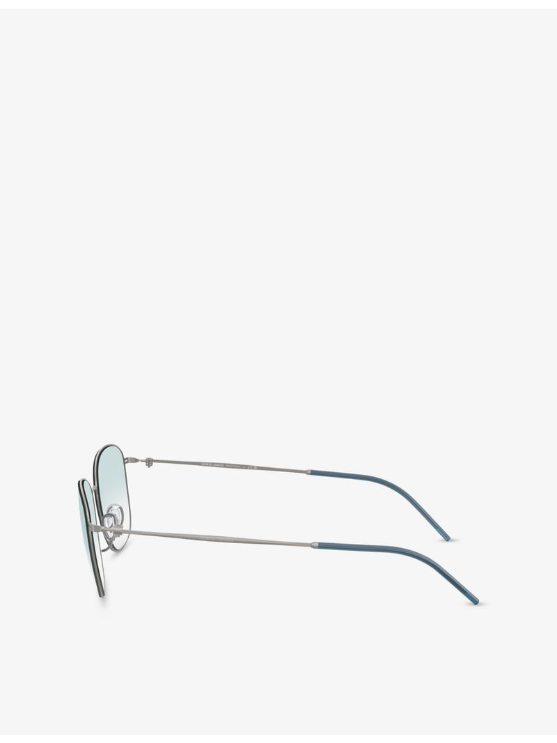 Giorgio Armani AR6168 metal pillow-frame sunglasses (British brand)