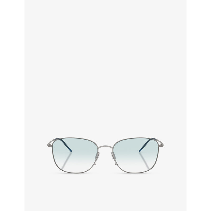 Giorgio Armani AR6168 metal pillow-frame sunglasses (British brand)