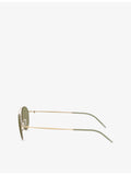 Giorgio Armani AR6169 round-frame metal sunglasses, UK version