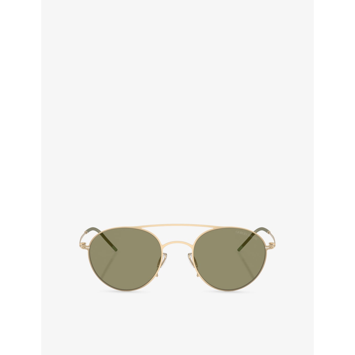 Giorgio Armani AR6169 round-frame metal sunglasses, UK version