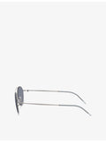 Giorgio Armani pilot-frame metal sunglasses, UK version
