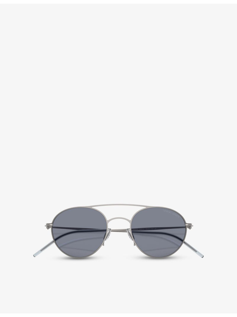 Giorgio Armani pilot-frame metal sunglasses, UK version