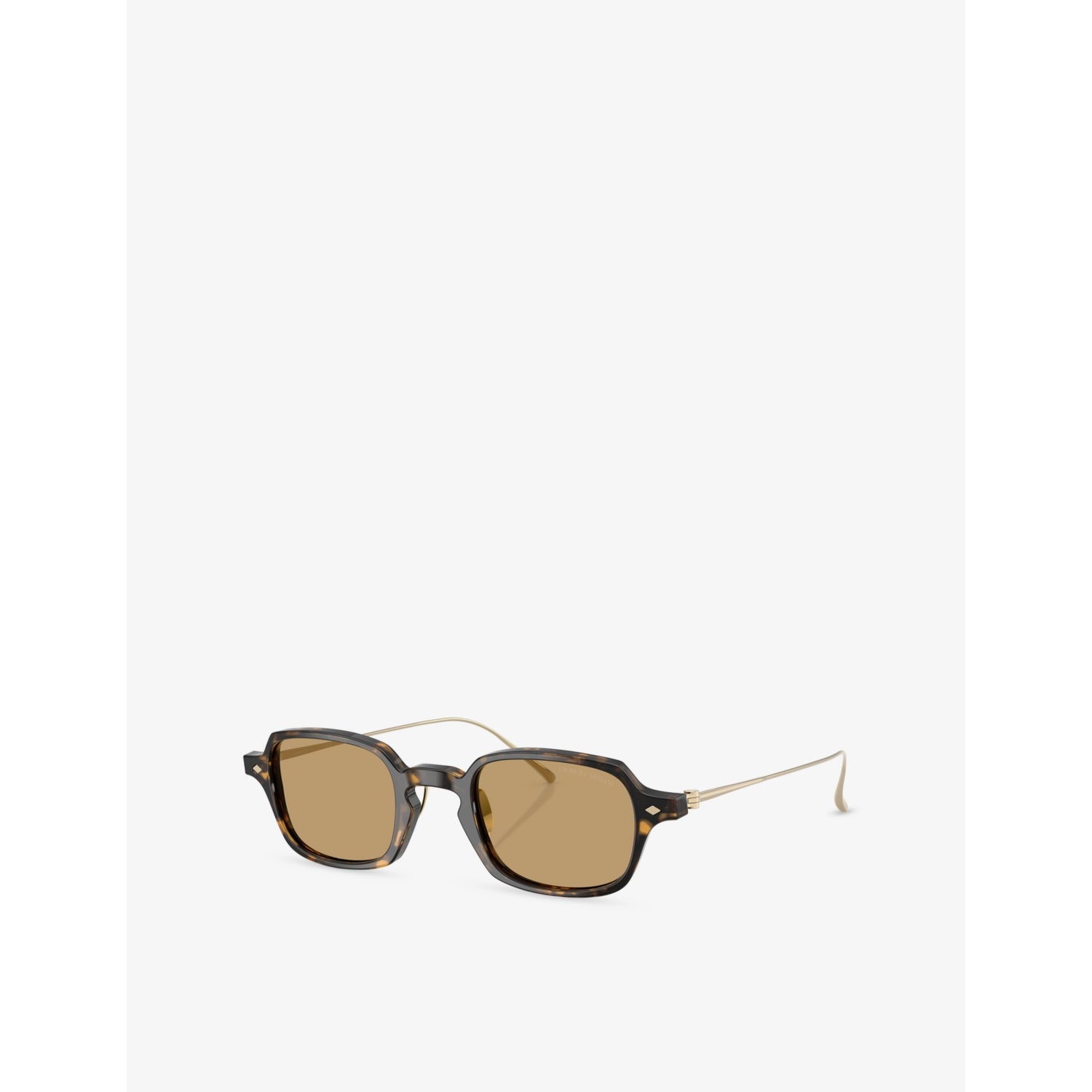 Giorgio Armani rectangular acetate sunglasses with tortoiseshell finish, UK version