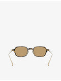Giorgio Armani rectangular acetate sunglasses with tortoiseshell finish, UK version