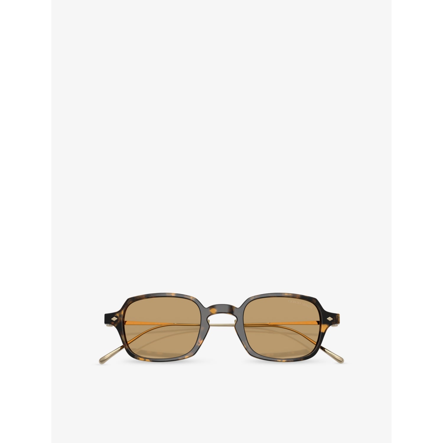 Giorgio Armani rectangular acetate sunglasses with tortoiseshell finish, UK version
