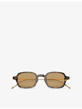 Giorgio Armani rectangular acetate sunglasses with tortoiseshell finish, UK version