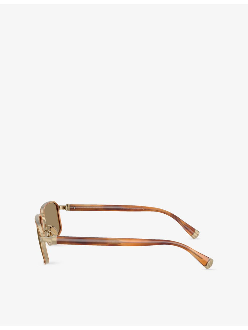 Brunello Cucinelli rectangular metal sunglasses BC2009ST - British product