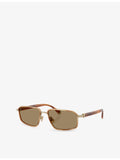 Brunello Cucinelli rectangular metal sunglasses BC2009ST - British product