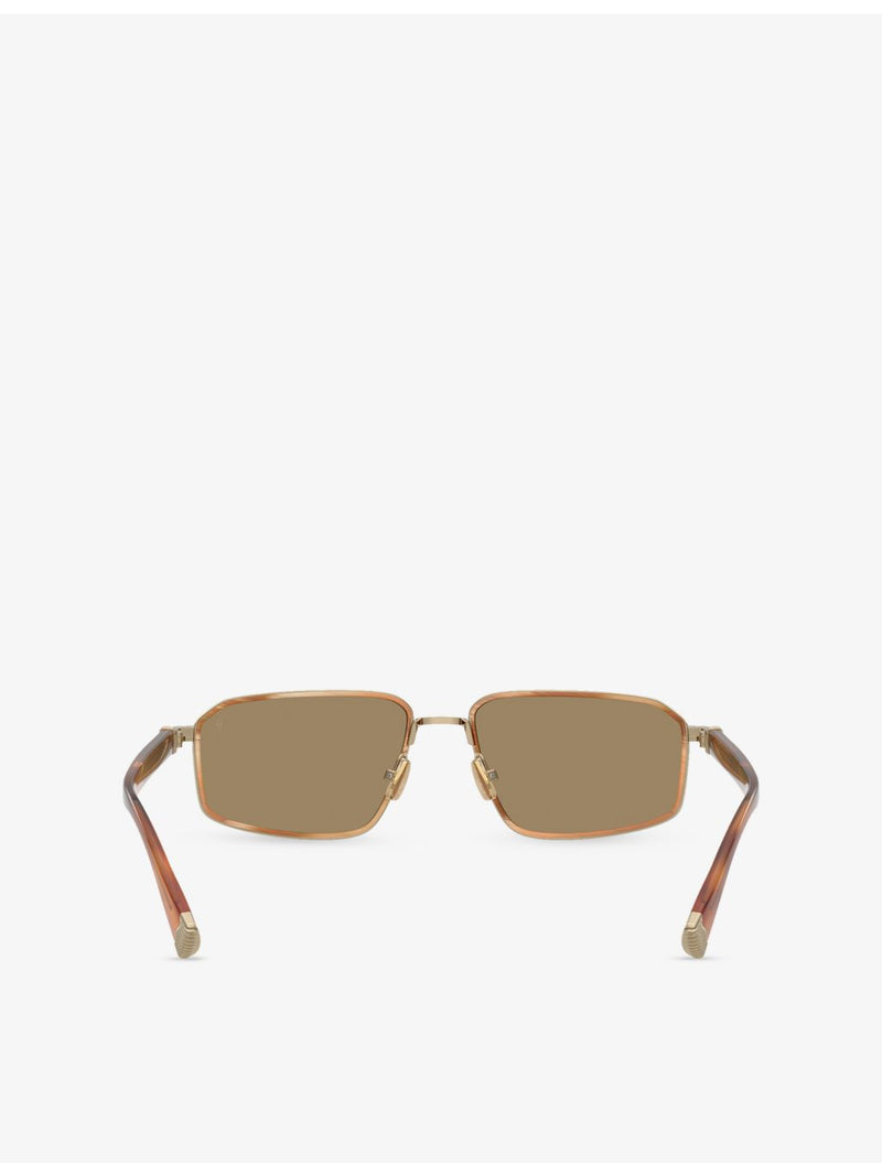Brunello Cucinelli rectangular metal sunglasses BC2009ST - British product