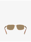 Brunello Cucinelli rectangular metal sunglasses BC2009ST - British product