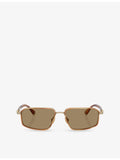 Brunello Cucinelli rectangular metal sunglasses BC2009ST - British product