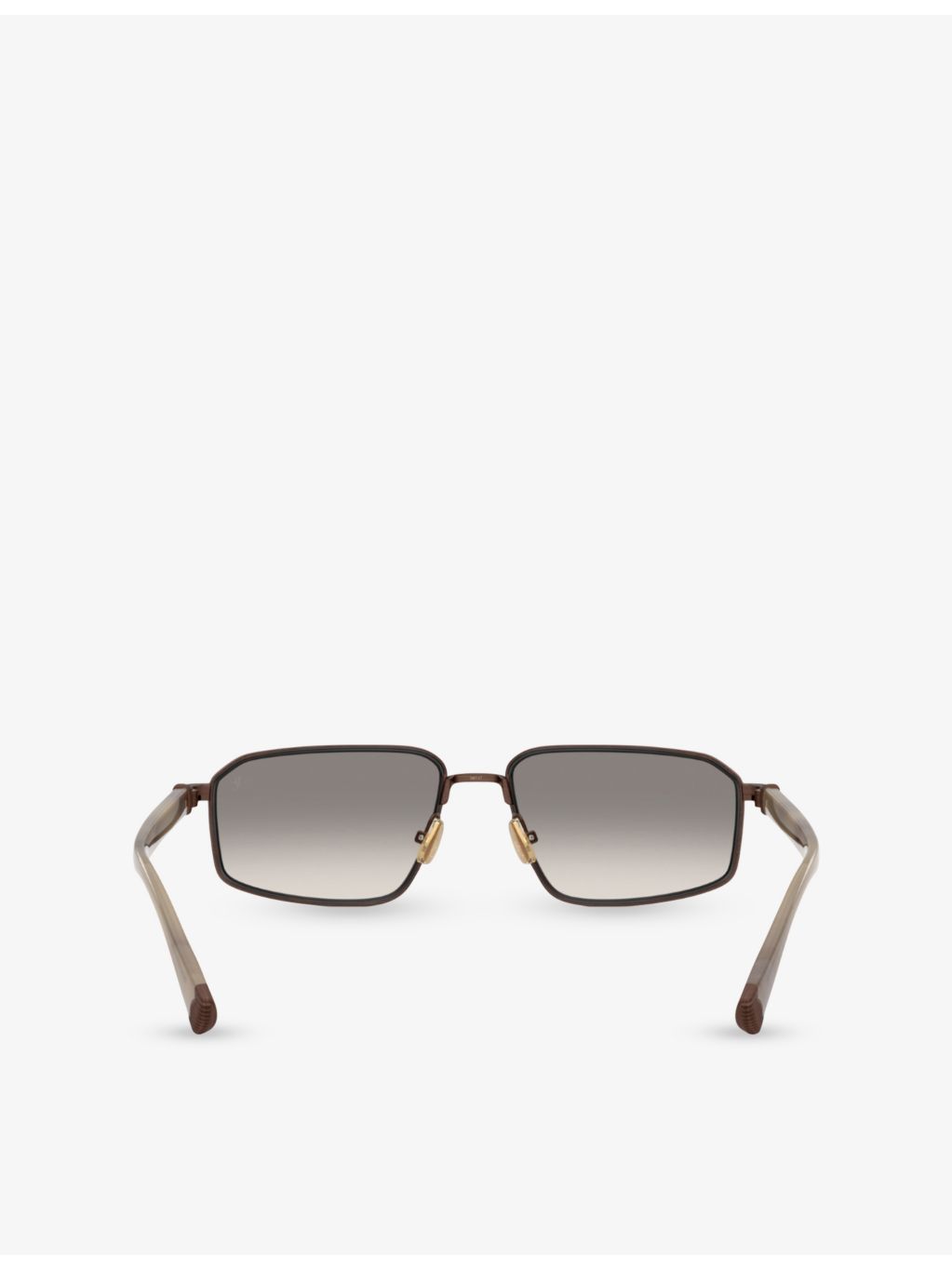 Brunello Cucinelli BC2009ST titanium irregular-frame sunglasses (British brand)