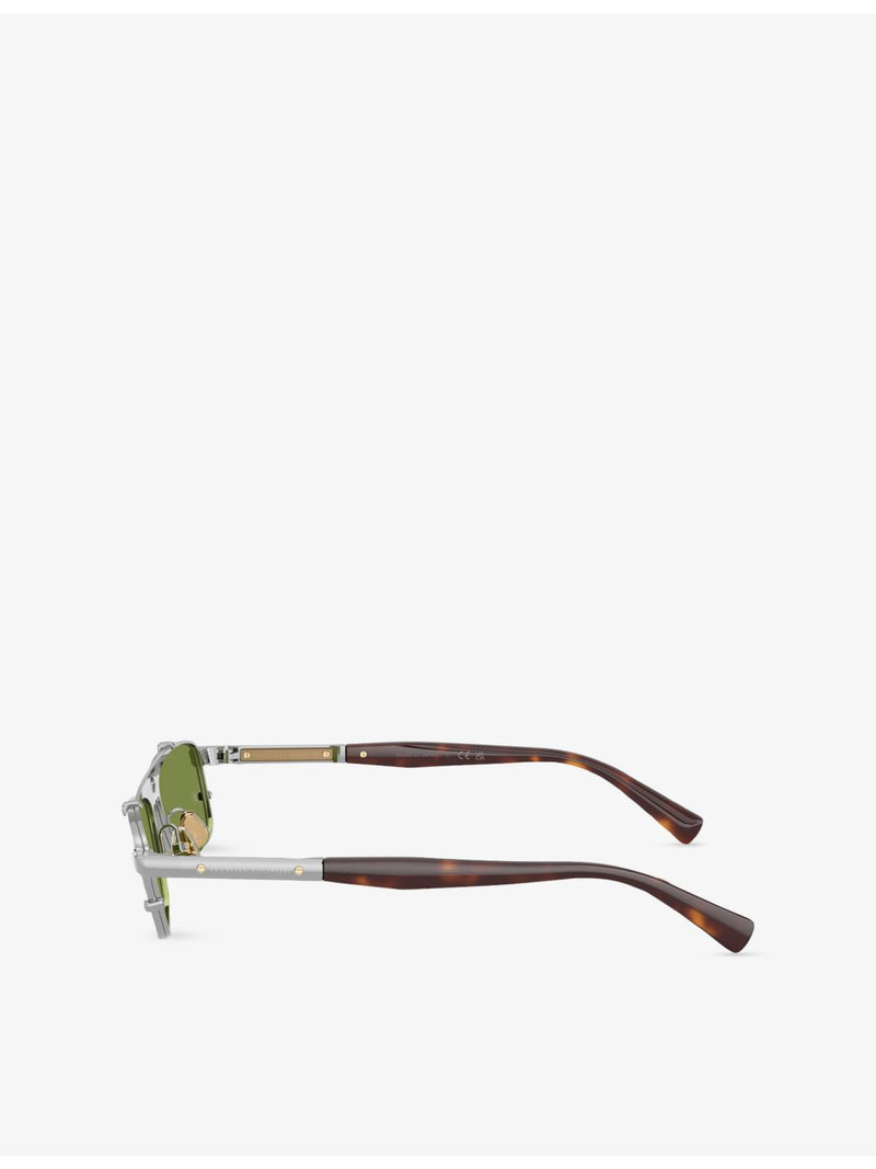 Brunello Cucinelli Paloma rectangular metal sunglasses, UK version