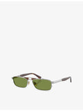 Brunello Cucinelli Paloma rectangular metal sunglasses, UK version