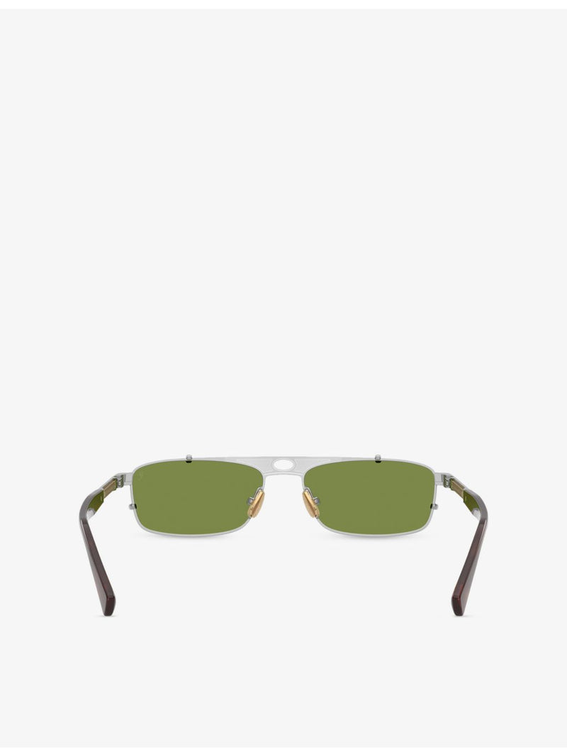 Brunello Cucinelli Paloma rectangular metal sunglasses, UK version