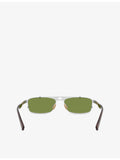 Brunello Cucinelli Paloma rectangular metal sunglasses, UK version