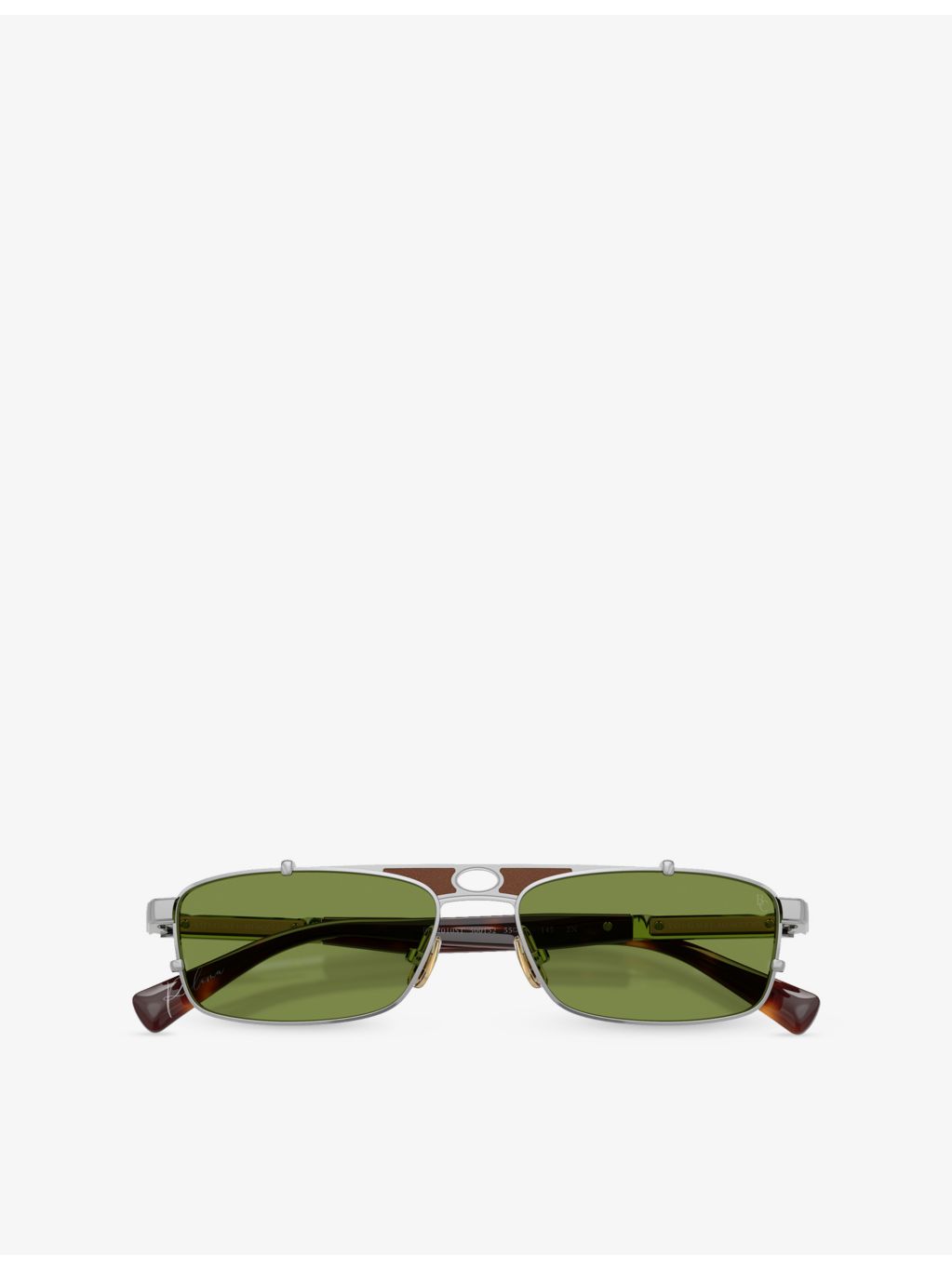 Brunello Cucinelli Paloma rectangular metal sunglasses, UK version