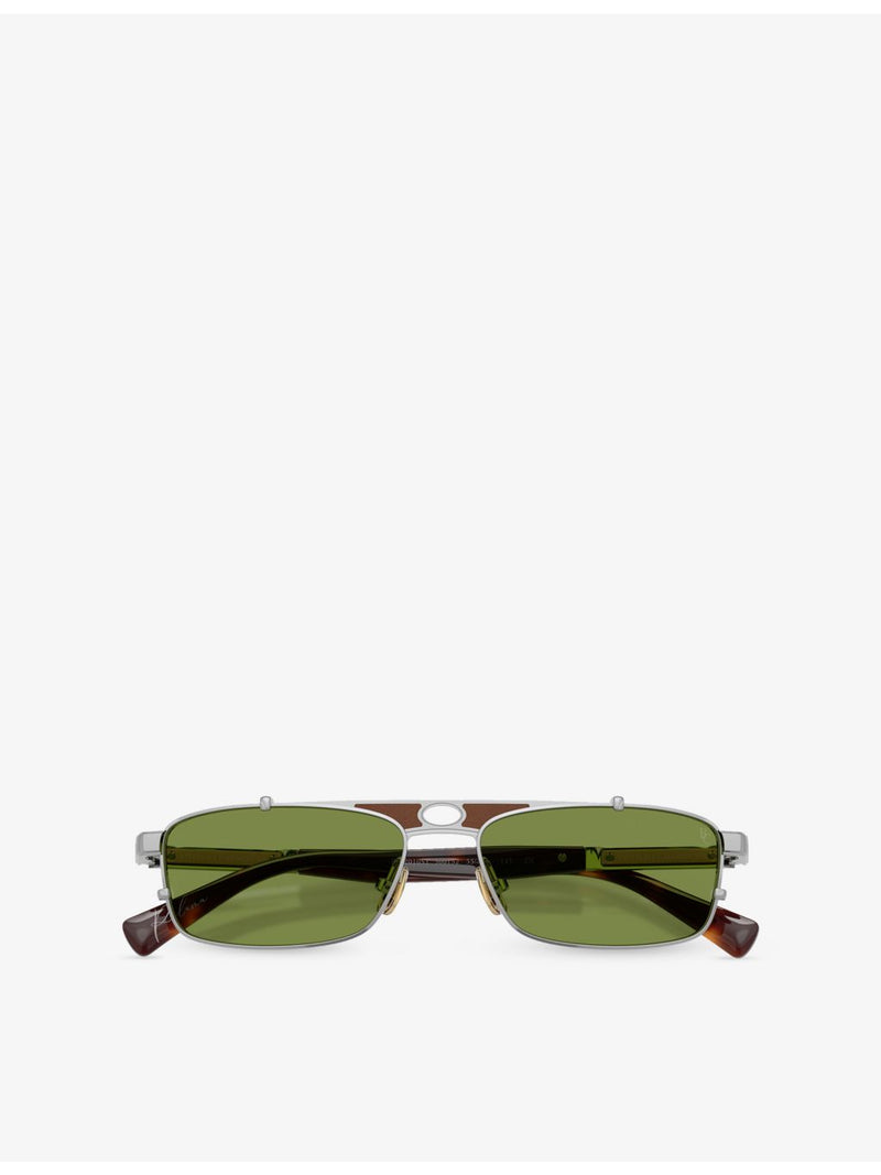 Brunello Cucinelli Paloma rectangular metal sunglasses, UK version