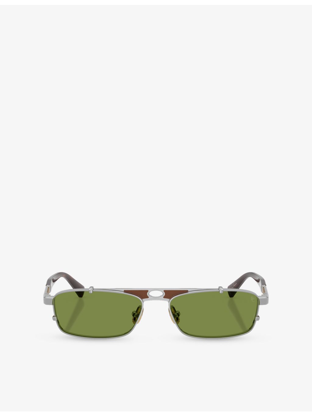 Brunello Cucinelli Paloma rectangular metal sunglasses, UK version