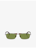 Brunello Cucinelli Paloma rectangular metal sunglasses, UK version