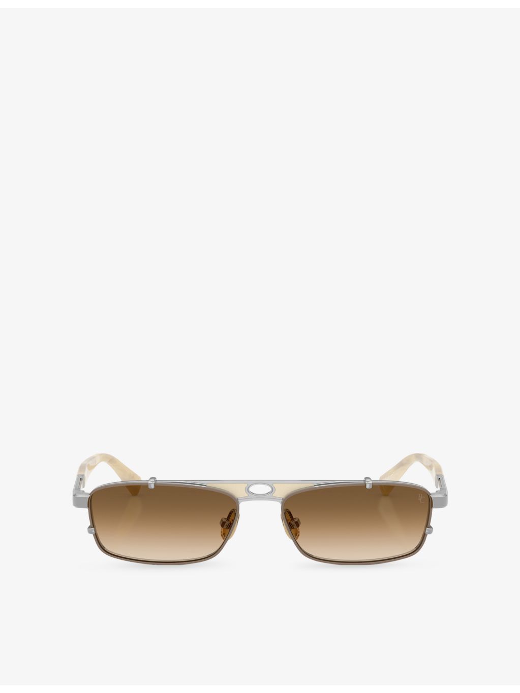 Brunello Cucinelli Paloma rectangle metal sunglasses, UK version