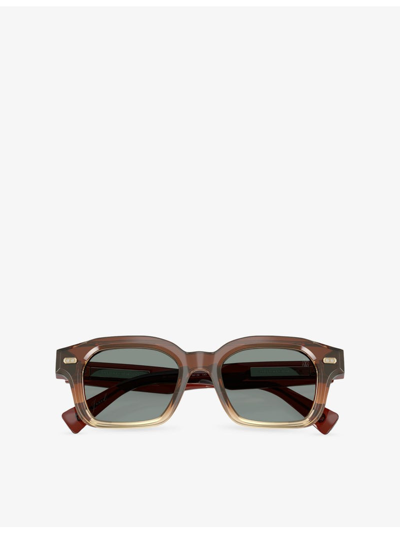 Brunello Cucinelli BC4018S rectangle-frame acetate sunglasses, UK version