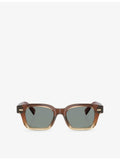 Brunello Cucinelli BC4018S rectangle-frame acetate sunglasses, UK version