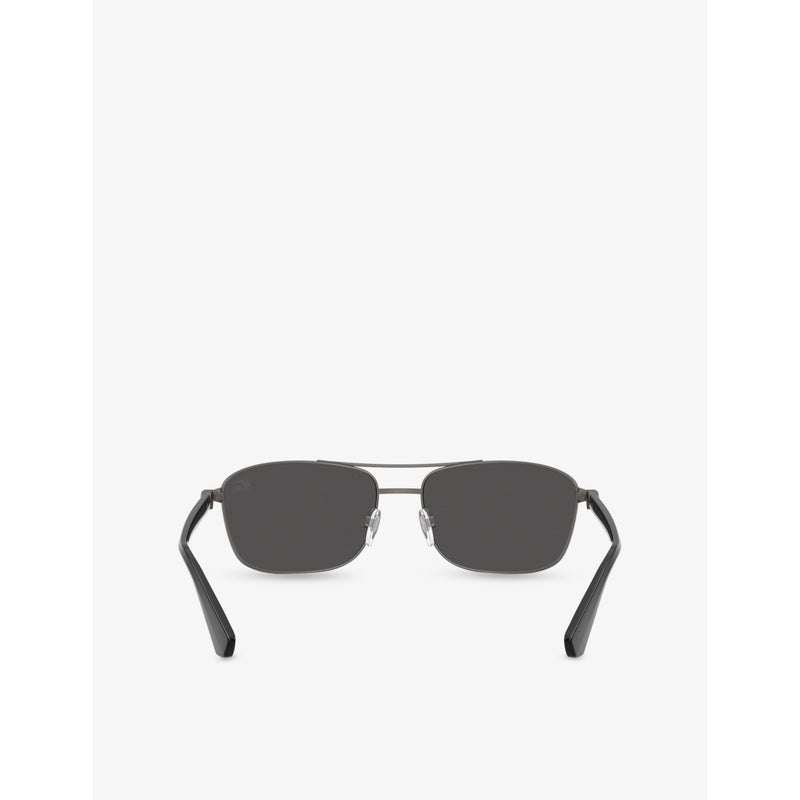 Burberry BE3163 rectangle-frame metal sunglasses (British brand)