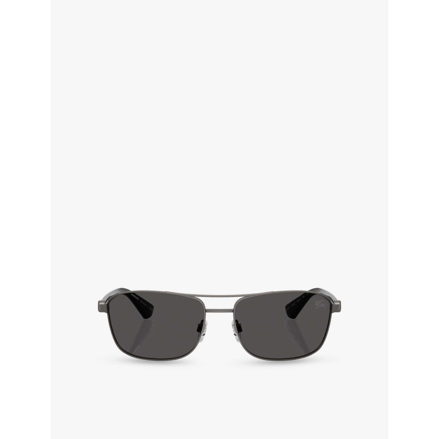 Burberry BE3163 rectangle-frame metal sunglasses (British brand)