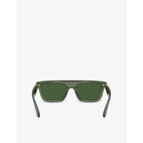 Burberry BE4451U rectangular acetate sunglasses, imported from the UK