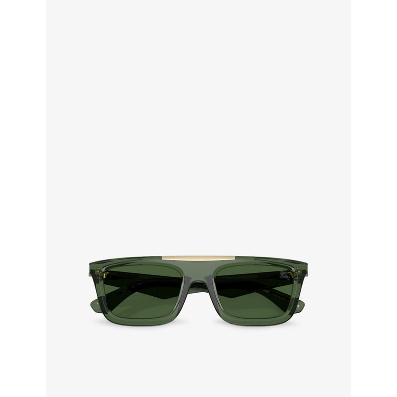 Burberry BE4451U rectangular acetate sunglasses, imported from the UK