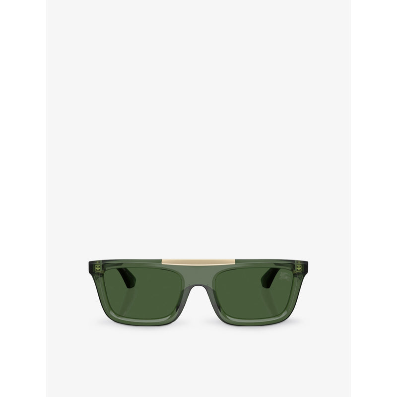 Burberry BE4451U rectangular acetate sunglasses, imported from the UK
