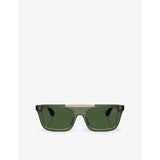 Burberry BE4451U rectangular acetate sunglasses, imported from the UK