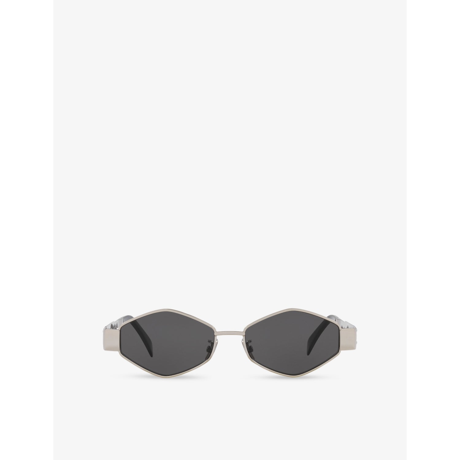Celine Metaltriomphe irregular-frame metal sunglasses, UK version