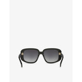 Celine square-frame acetate sunglasses with gold-tone hardware, imported from the UK