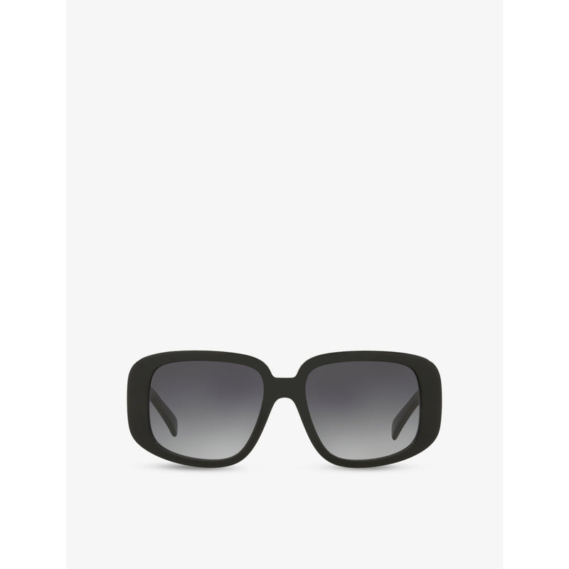 Celine square-frame acetate sunglasses with gold-tone hardware, imported from the UK