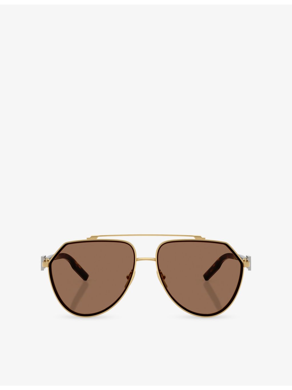 Dolce & Gabbana DG2315 pilot-frame metal sunglasses, UK version