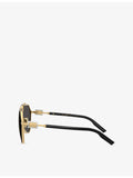 Dolce & Gabbana DG2315 pilot sunglasses metal frame, UK version