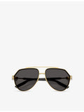 Dolce & Gabbana DG2315 pilot sunglasses metal frame, UK version
