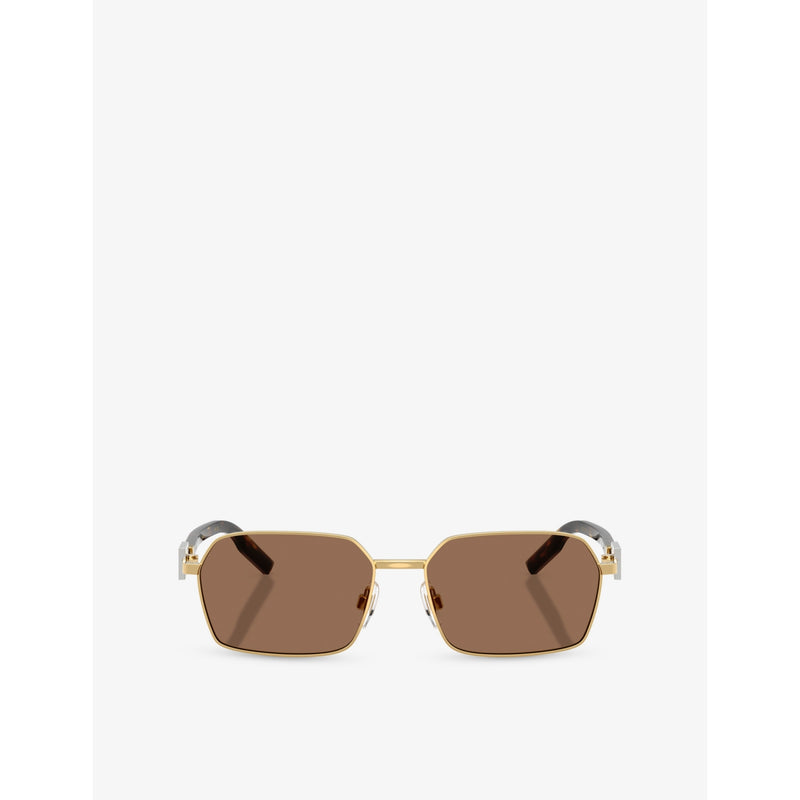 Dolce & Gabbana DG2316 irregular-frame metal sunglasses - British product