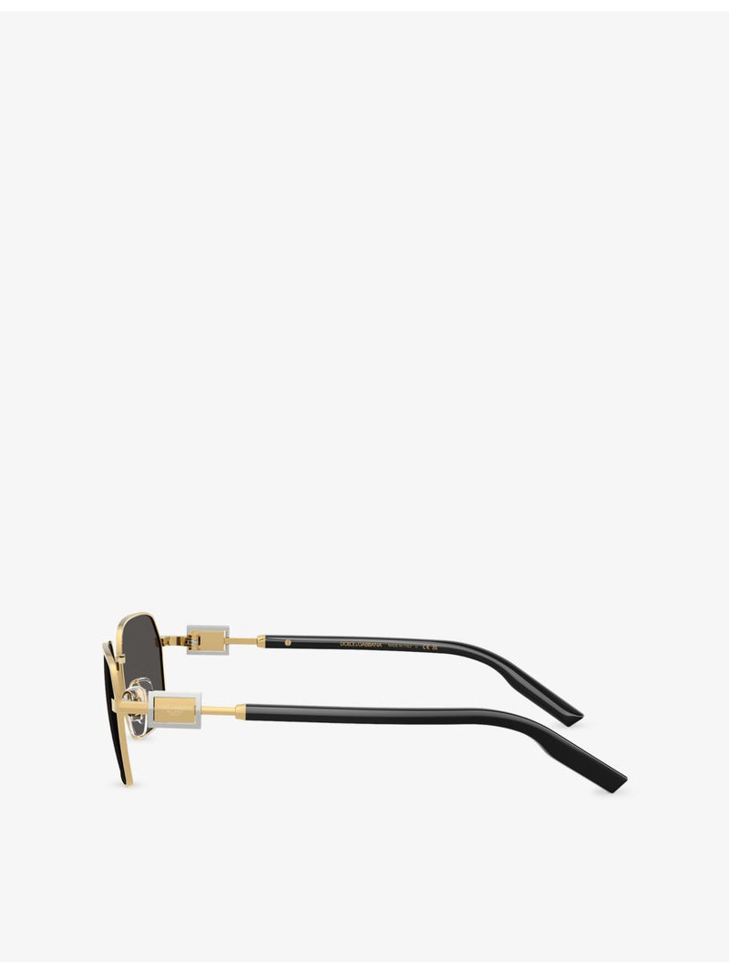 Dolce & Gabbana DG2316 metal irregular-frame sunglasses - British product