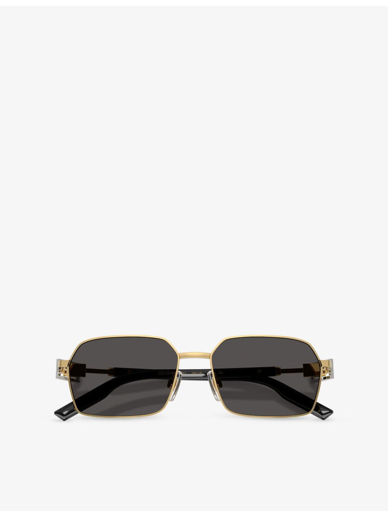 Dolce & Gabbana DG2316 metal irregular-frame sunglasses - British product