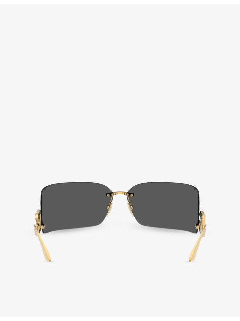 Dolce & Gabbana DG2319 irregular-frame metal sunglasses, imported from the UK